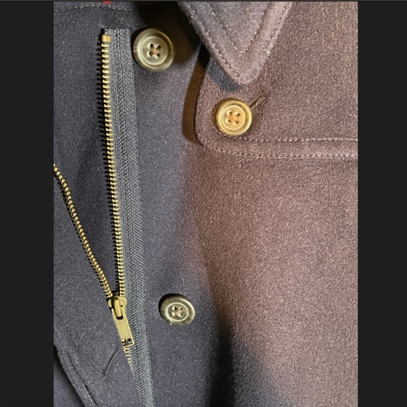 Navy JCrew Coat size 2 - Picture 4 of 5